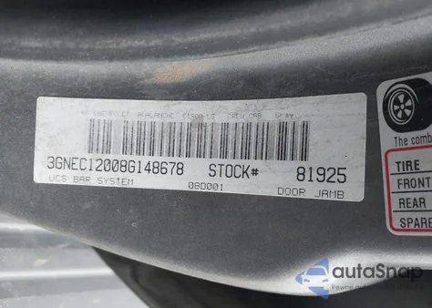 2008 Chevrolet Avalanche 1500 Lt z USA, uszkodzony, nr VIN 3GNEC12008G148678